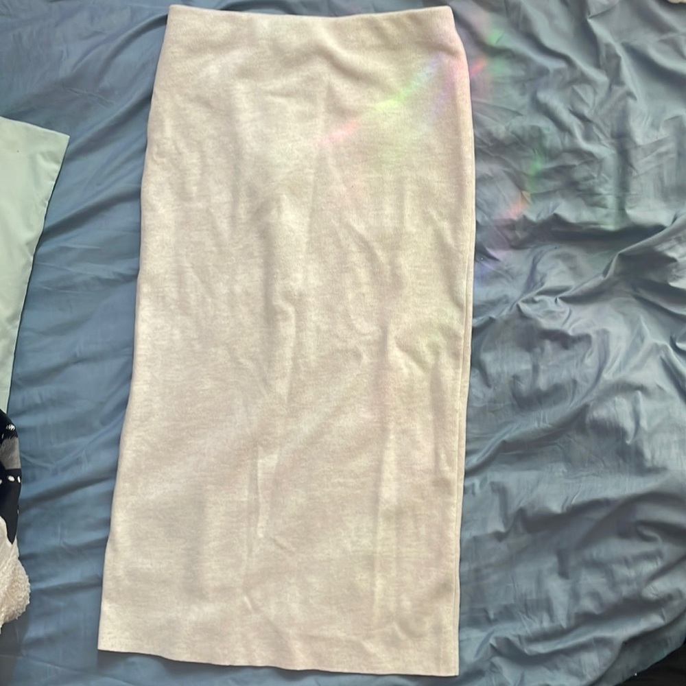 Tan long skirt